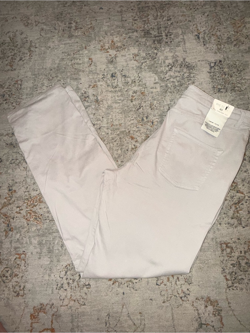 Men’s  Chino Straight Fit Size 40 Rye 51 NWT